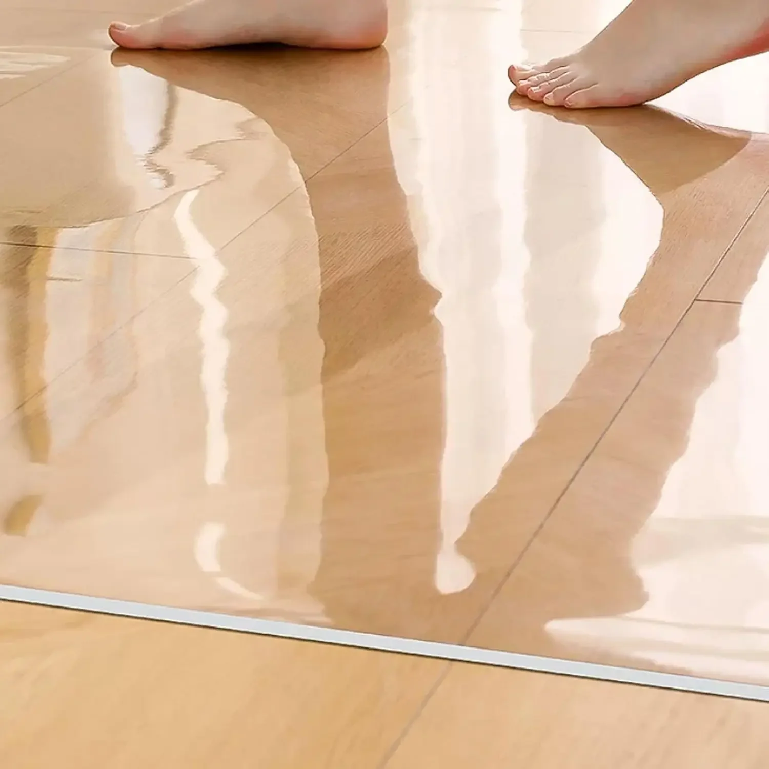 Office Chair Mat for Hard Floor 24×36in~63x84in Clear PVC Desk Chair Mat for Hard Floors Thick 0.06