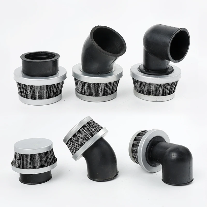 Universal Motorcycle 35mm 38mm Air Filters Stright Curved Right Angle For ATV Scooter Pit Dirt Bike  Mini Air Filter Cleaner