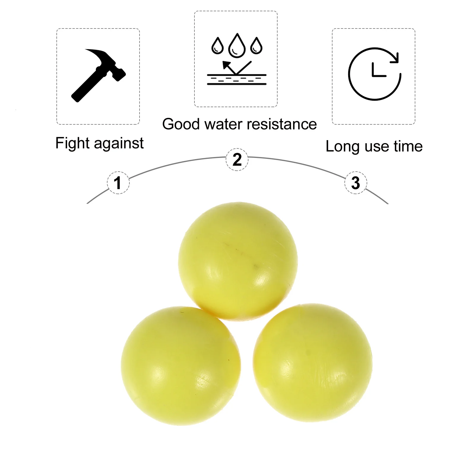 100Pcs Colored Plastic Balls Large Size Smooth Grasp Counting Balls for Math Development Learning Aids Probability Learning Ball