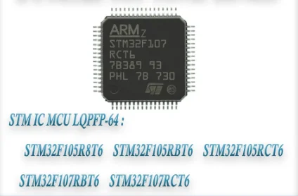 32F105 STM32F105 STM32F105R8T6  STM32F105RCT6 STM32F105R8 STM32F105RB STM32F105RC STM32F STM32 STM IC Chip LQFP-64