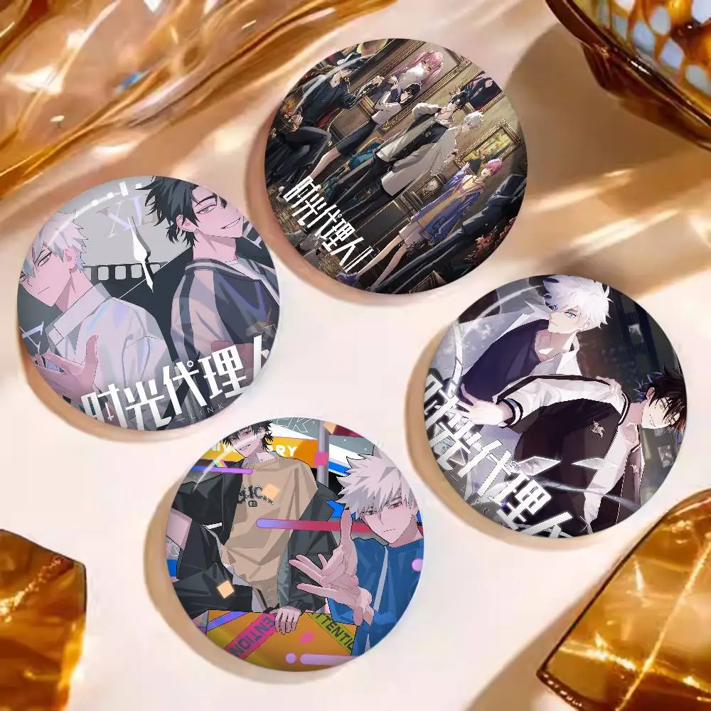 Hot Bl Anime L-link Click 58mm Cute Anime Figure Icon Badge Handmade Tinplate Brooch for Backpack Clothes Chest Ornament Gifts