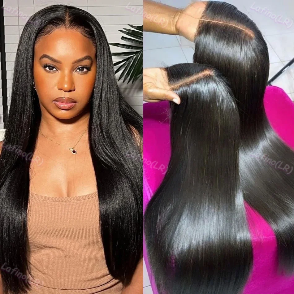 4x4 5x5 Glueless HD 30 40 Inch Straight Lace Frontal Closure Wig 100% Natural Human Hair Quality Brazilian Cheap Wigs on Sale