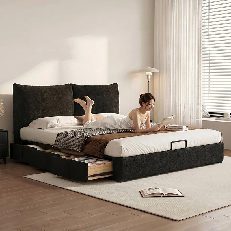 Salon European Bed Bedroom Beauty Design European Designer Princess Minimalist Ergonomic Bed Study Muebles Unique Furniture