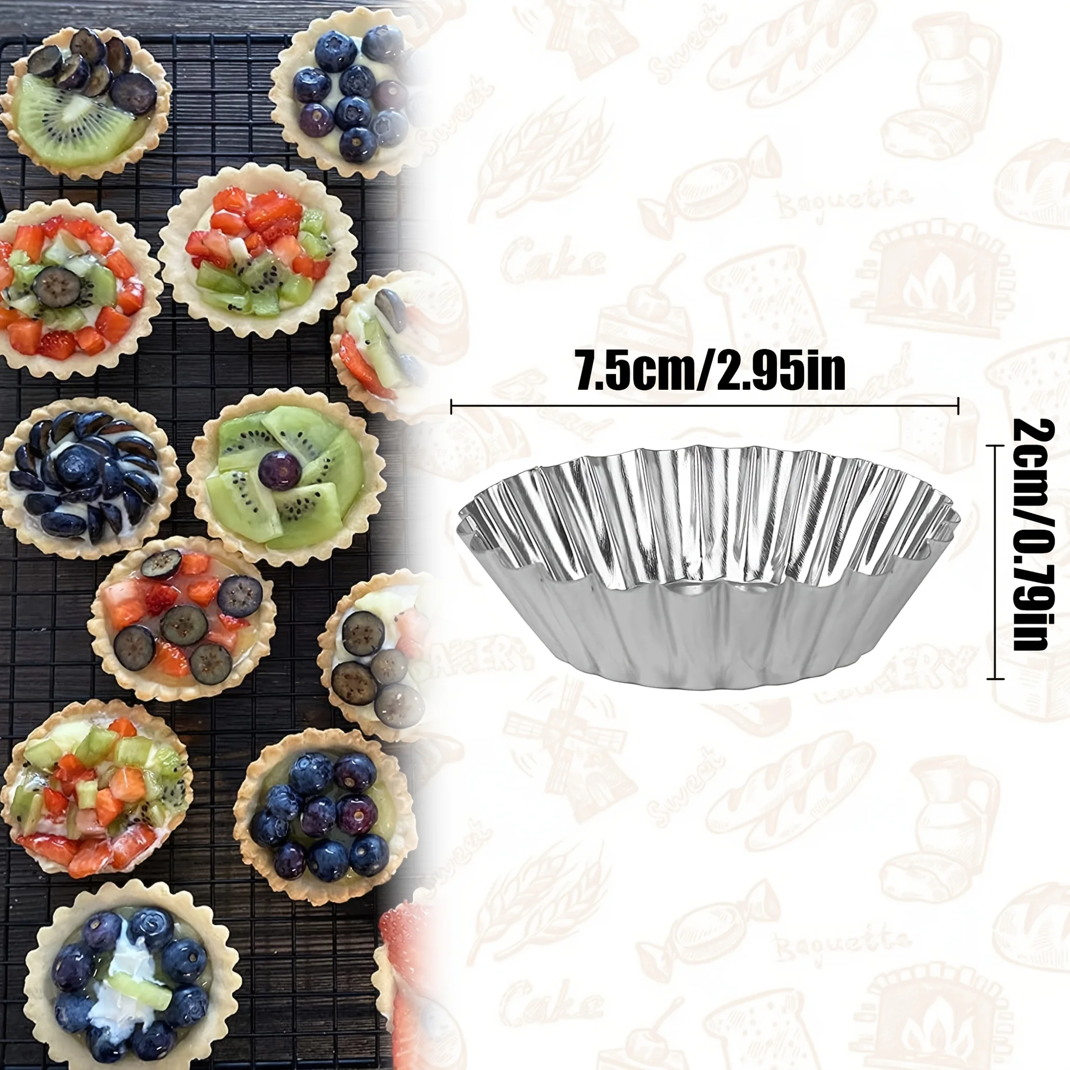 6 pcs Kitchen Tools for Baking,Including Molds for Thick Egg