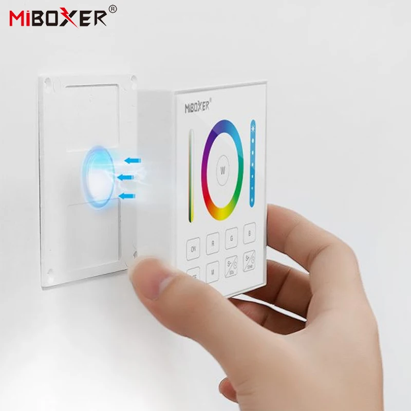 Miboxer B0 2.4G Timming 86Touch Panel przełącznika Ściemniacz Regulacja jasności RGB RGBW RGB+CCT Do pasków Led / Panel świateł / Kontroler