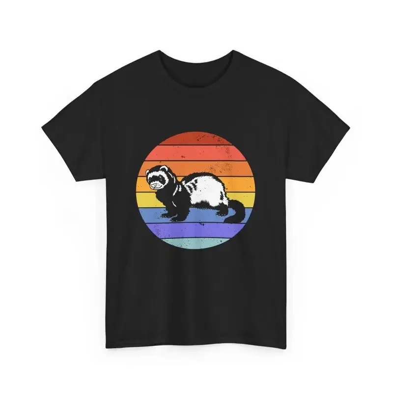Mustelid Mammal Lover Vintage Retro Ferret T Shirt