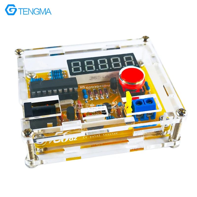 High Precision Crystal Oscillator Measuring Circuit 1Hz-50MHz Digital Frequency Meter Design DIY Welding Kit