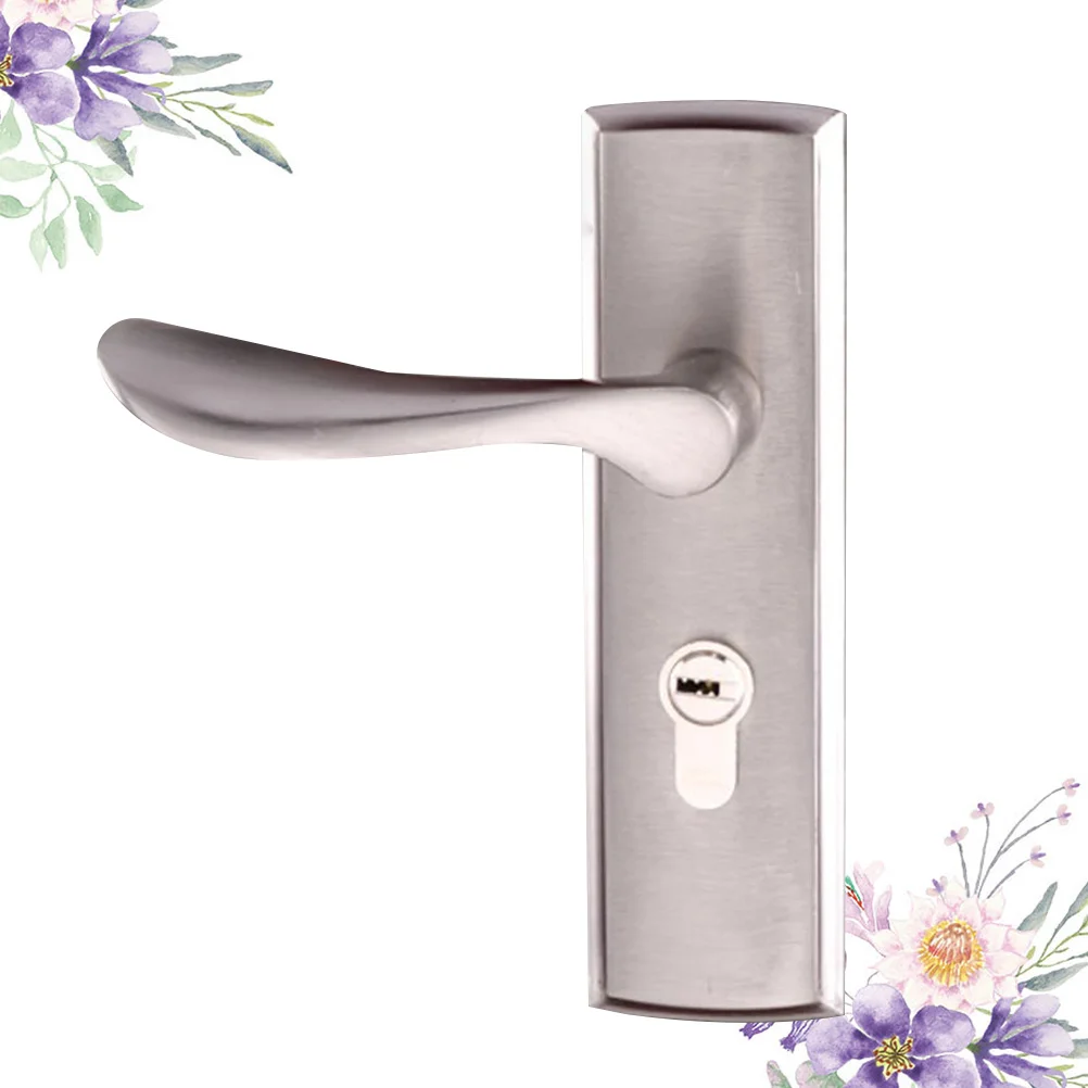 

Aluminum Alloy Mechanical Door Handle Lock Anti-Theft Mute Rustproof Thickened Lock for Bedroom Bathroom Interior Door Handles