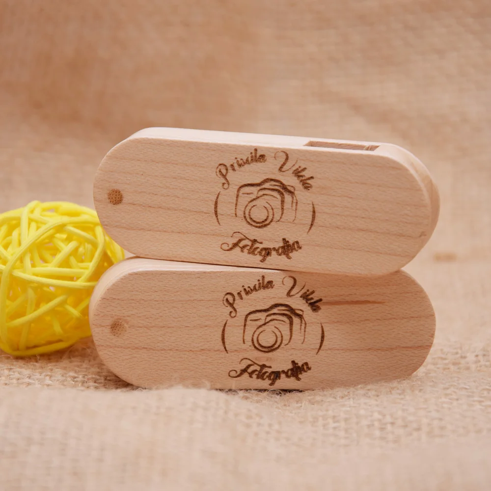 10/20/50 Buah/Lot Flash Drive USB Kayu 2.0 Pen Drive 4GB 8GB 16GB 32GB 64GB Gantungan Kunci Stik Memori Flashdisk Logo Kustom untuk Foto