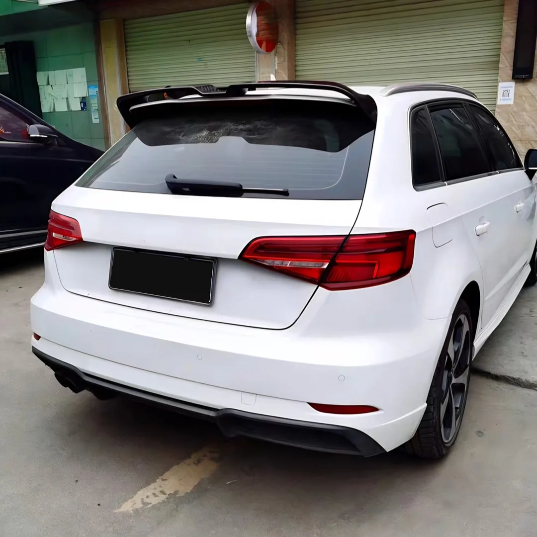 Heckspoiler Sportback Flügel Sport-Kofferraumlippe für Audi A3 8V S3 2014-2020 Auto-Styling Zubehör Glänzend Schwarz ABS Heck OET-Stil – Detail 6