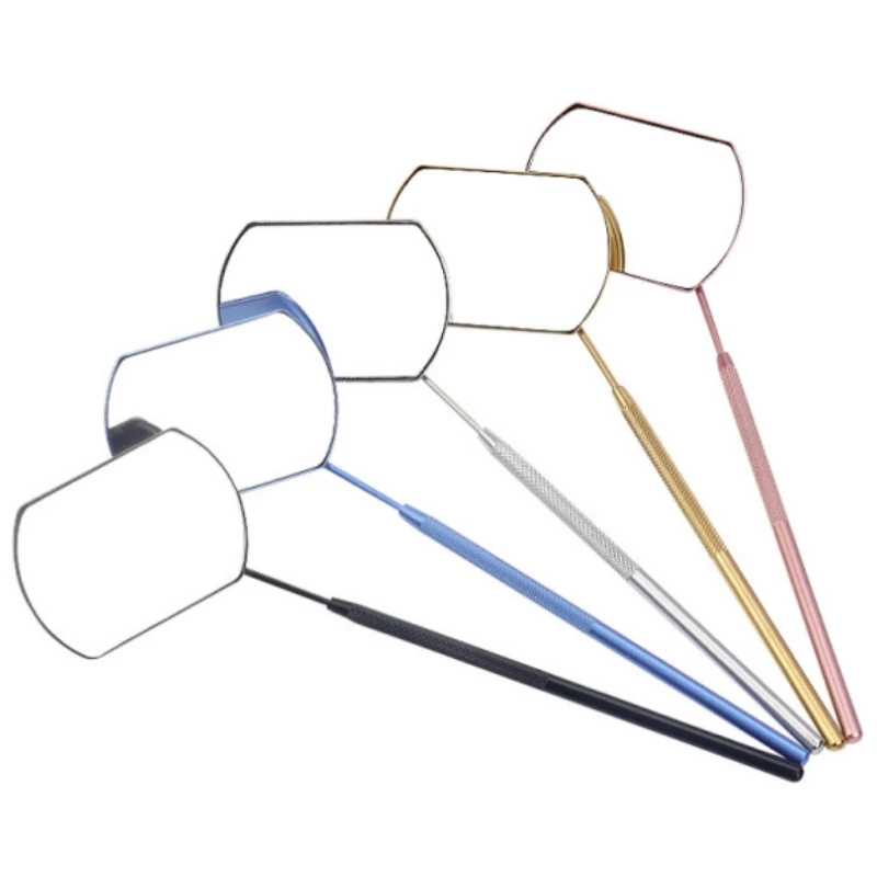 20Pcs Dental Mouth Mirror Reflector Stainless Multifunction Oral Checking Mirror Detachable Handle Dentistry Examination Tool