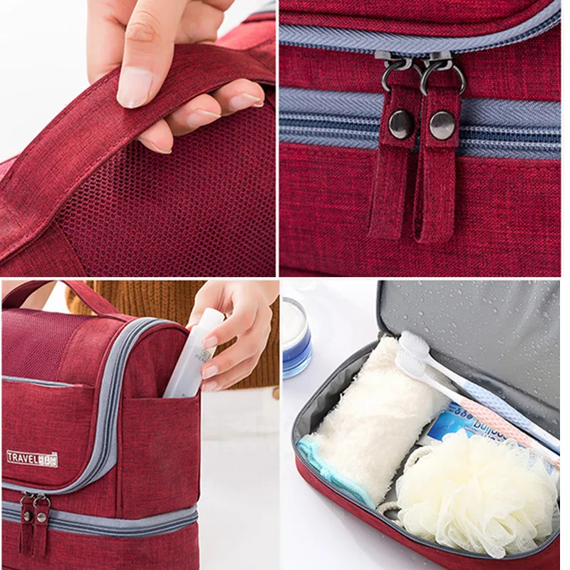 Women Men Hanging Cosmetic Bag Travel Necessarie Make up Toiletry Storage Makeup Vanity Cases Organizer Beauty Hook Wash Pouch