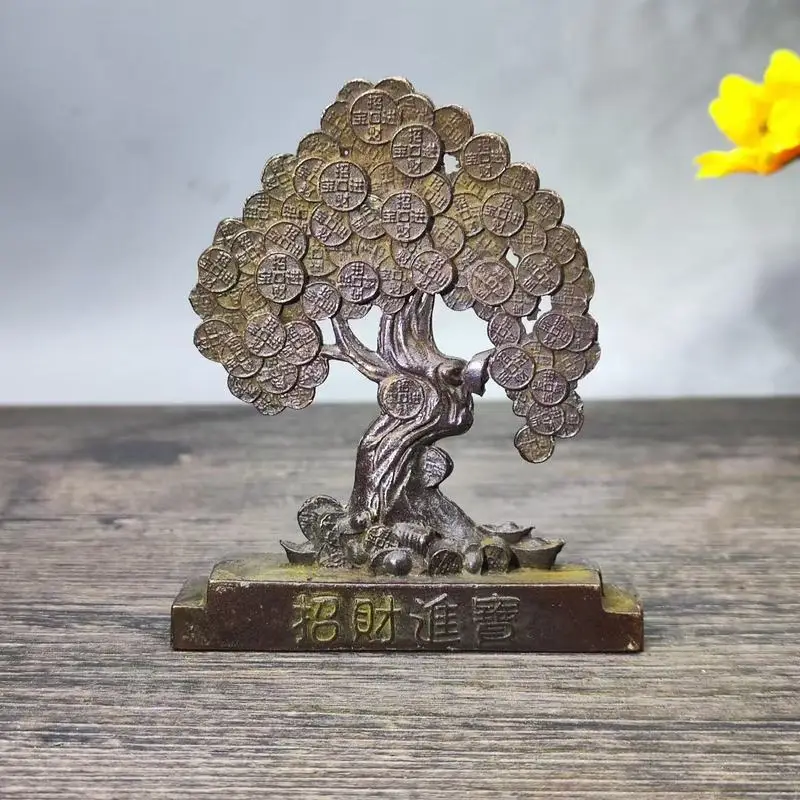 Antique-style fortune , money tree, decorative craft, desktop decoration, shop and living room ornament, 3 styles available