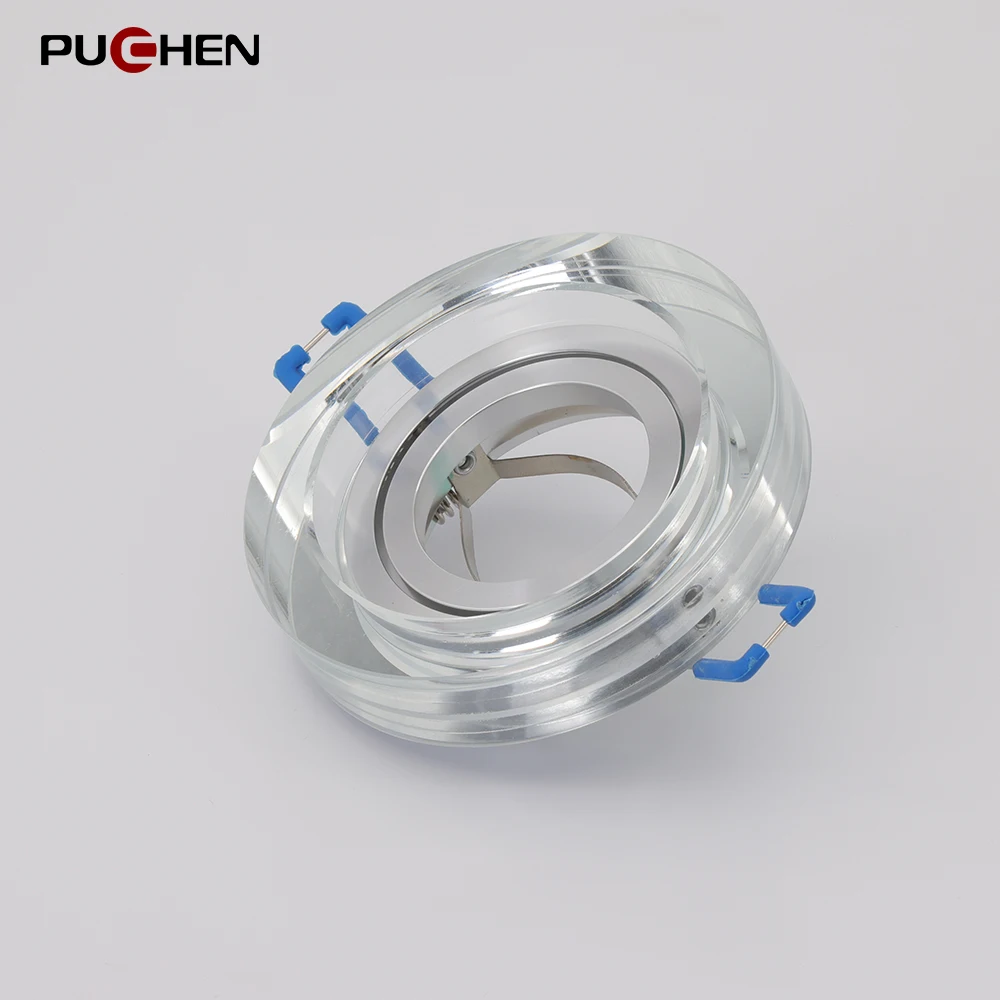 Puchen Transparent Double Ring Downlight Ceiling Light Indoor Home Decoration Lamp For Bedroom Kitchen Study Living Room Party