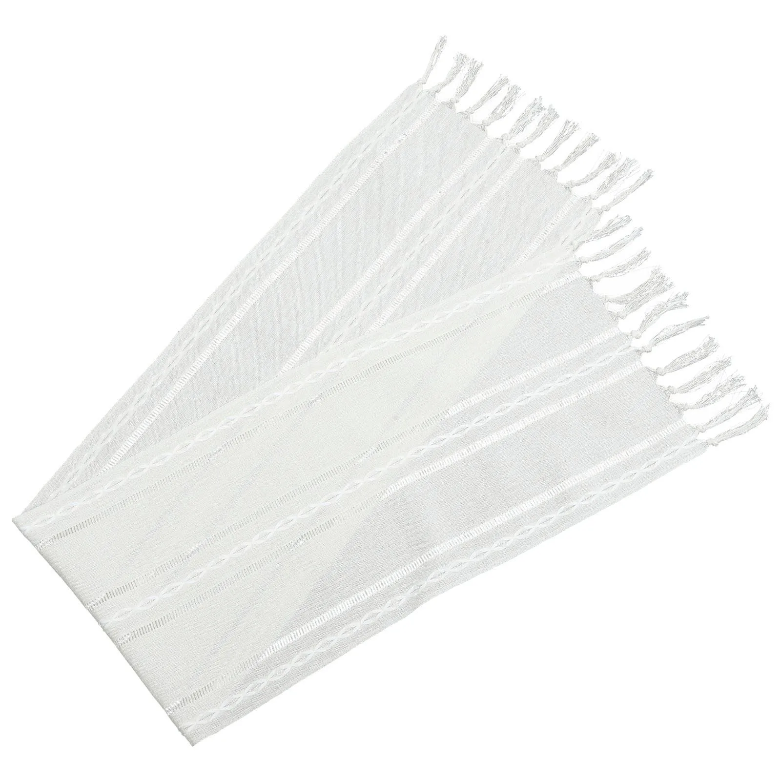 

Rustic Table Runner Tassel Farmhouse Style Long Dining Table Room Party Decoration Decor Cover Party Decor