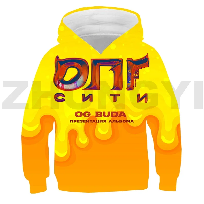 

3D Printed Og Buda Russia Rapper Hoodies Teenager Hip Hop Loose Pullovers Boy Girl Sweatshirts Daily Lounge Wear Cosplay Costume