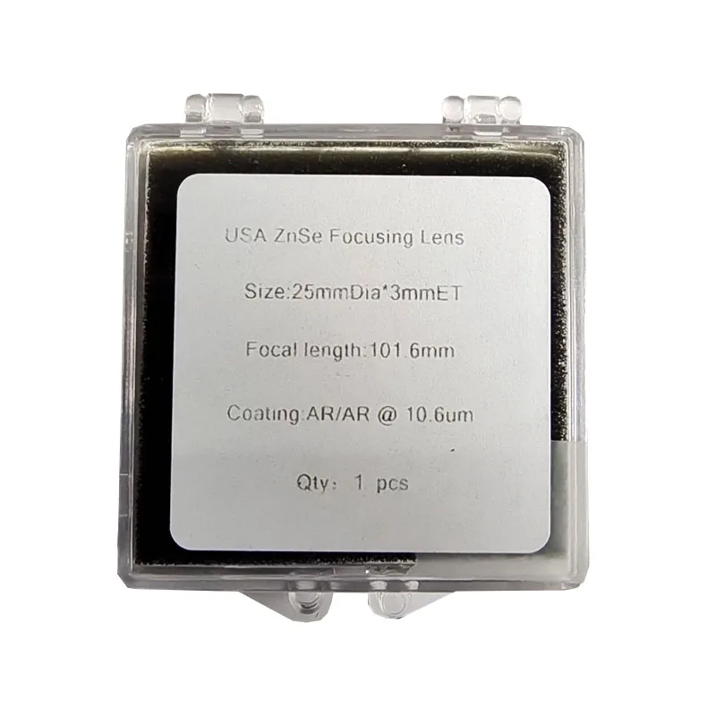 High-Accuracy Laser Machine Parts Lens 25mm Diameter 63.5mm/100mm Focus Length 10600um Wavelength for CO2 Laser Cutting Machine