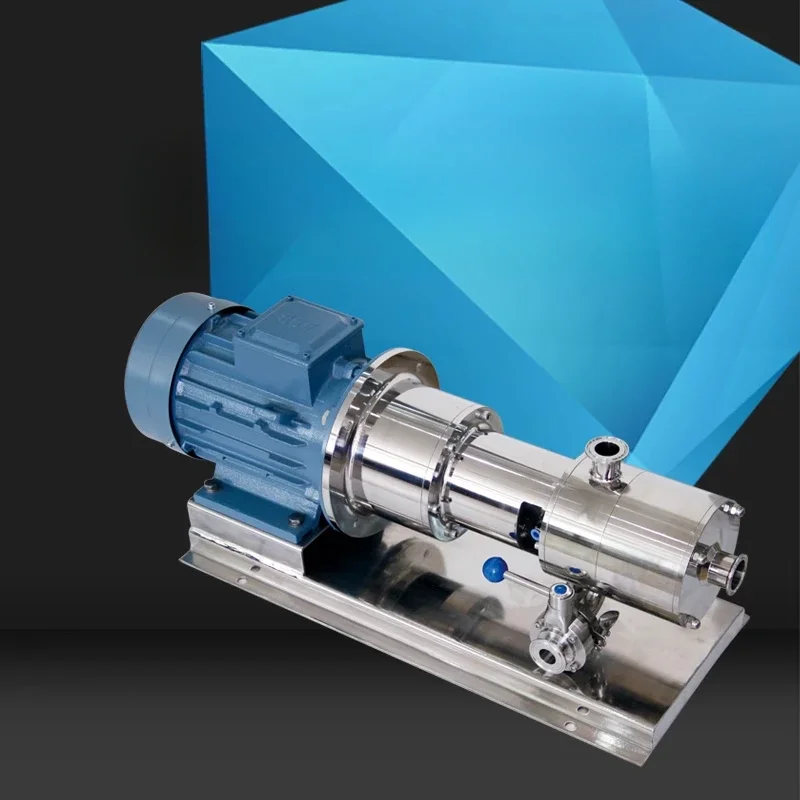 Pipeline type high shear three-stage emulsification pump, sanitary grade stainless steel mixed homogeneous, emulsification
