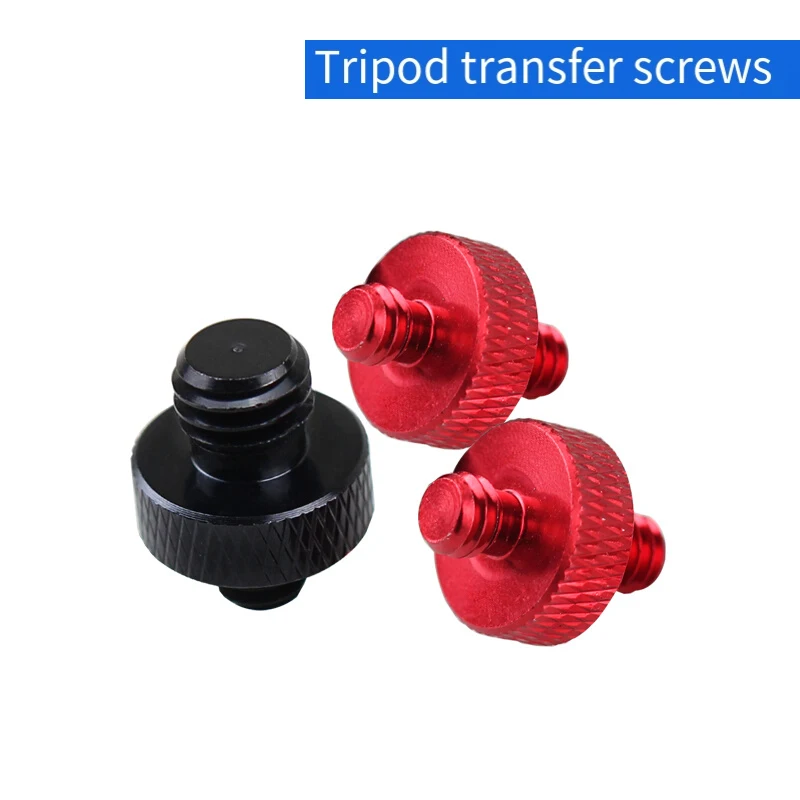 

1/5/8Pcs 3/8" to 1/4" Male Conversion Screw Aluminum Alloy Double Ends Male Thread Camera Tripod Adapter Screws