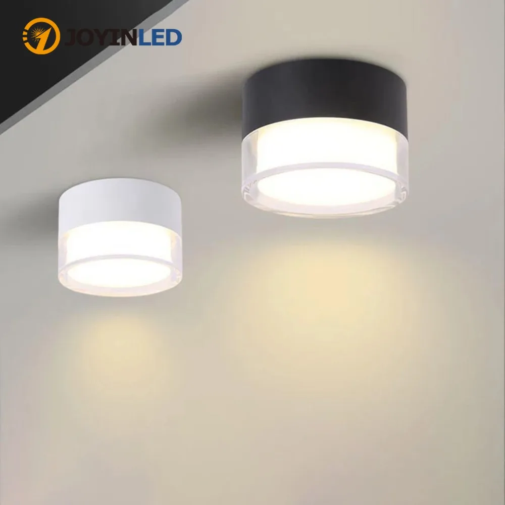JOYINLED Modern Ceiling LED Downlight Ceiling Light 7W 10W 15W Nordic Surface Mounted Warm/Natural White LED Downlight Spotlight