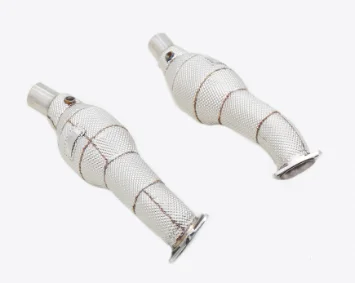 Ferrar-i F430 Full SS304 Stainless Steel Catalytic Downpipe With Heat Shield