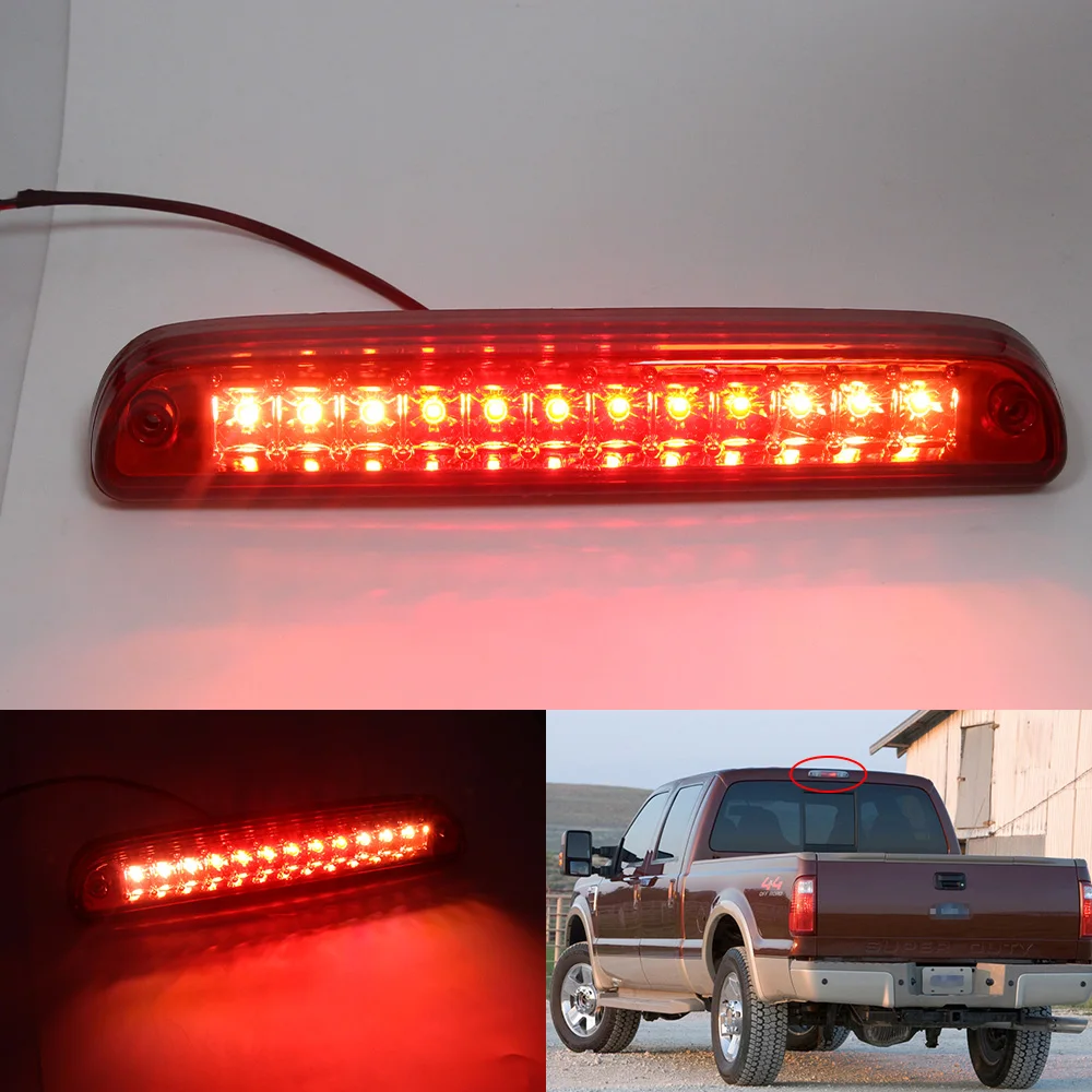 LED 포드 레인저 F250 슈퍼 듀티 F350 F450 F550 화물 DRL 차량용 추가 후방 하이 마운트 정지 램프, 3 번째 브레이크 라이트