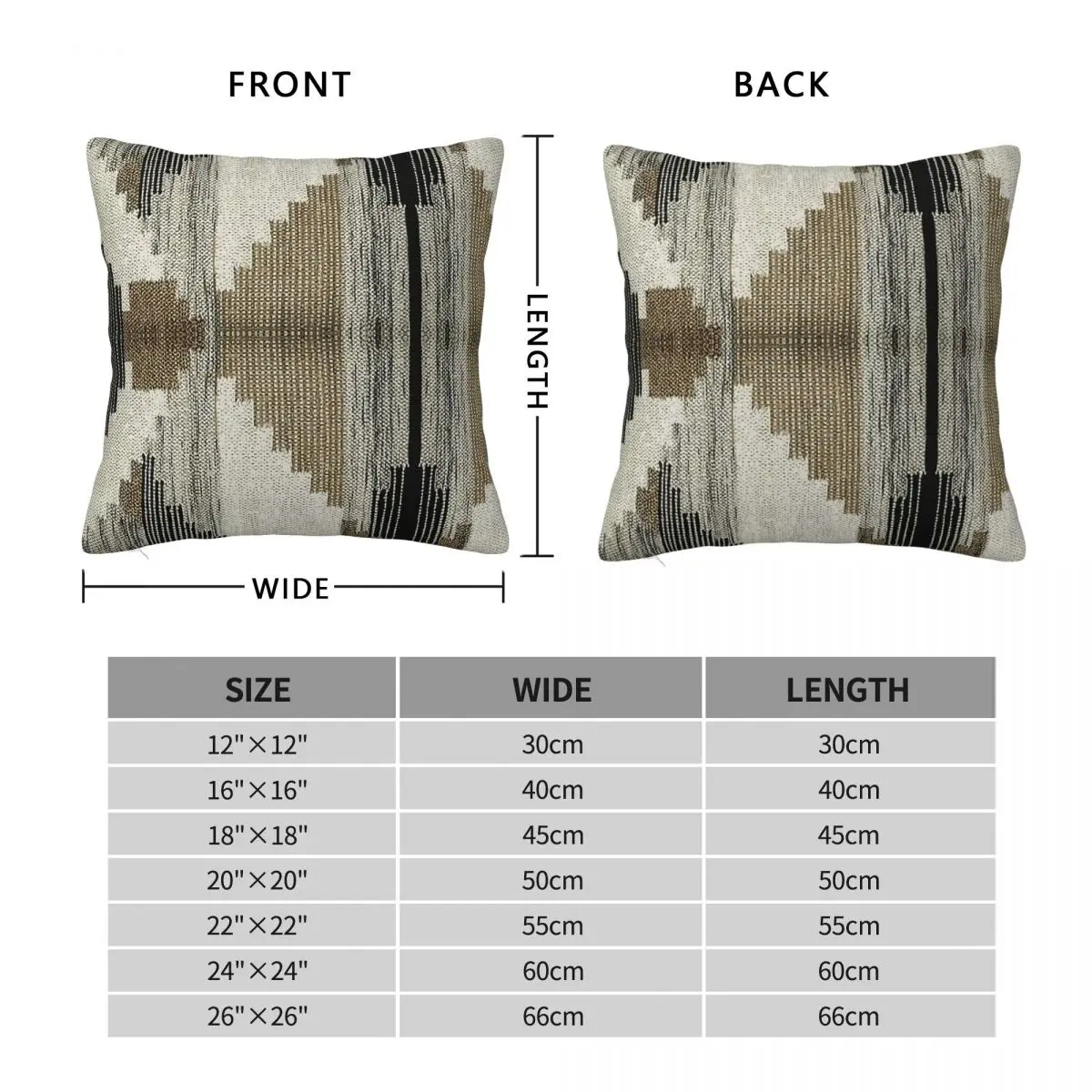 Scandinavian Ethnic Aztec Square Pillowcase Polyester Linen Velvet Creative Zip Decorative Pillow Case Room Cushion Cover