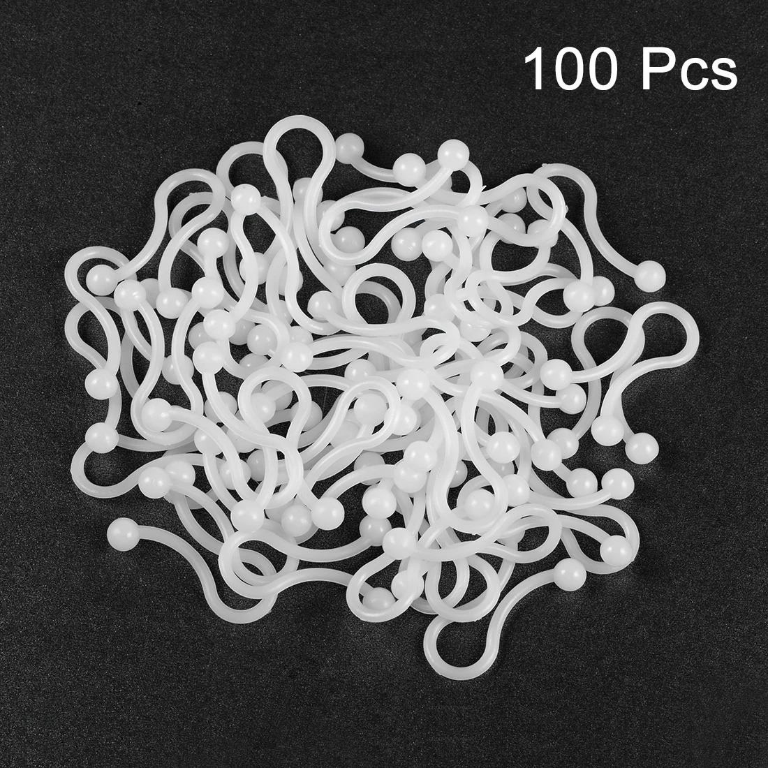 100Pcs Twist Lock Cable Tie Plastic Nylon Cable Wire Ball U Fixing Organizer Holder Crimping Clip Clamp Ring Reusable Twist Tie