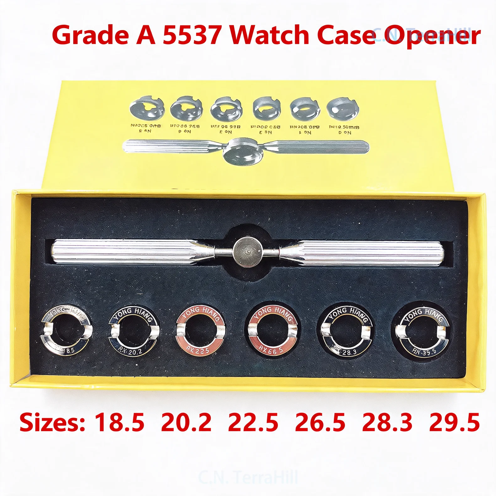 Watch Back Case Opener Tool 5537 6 Heads Screw Back Remover for Watch Repair Grooved Case