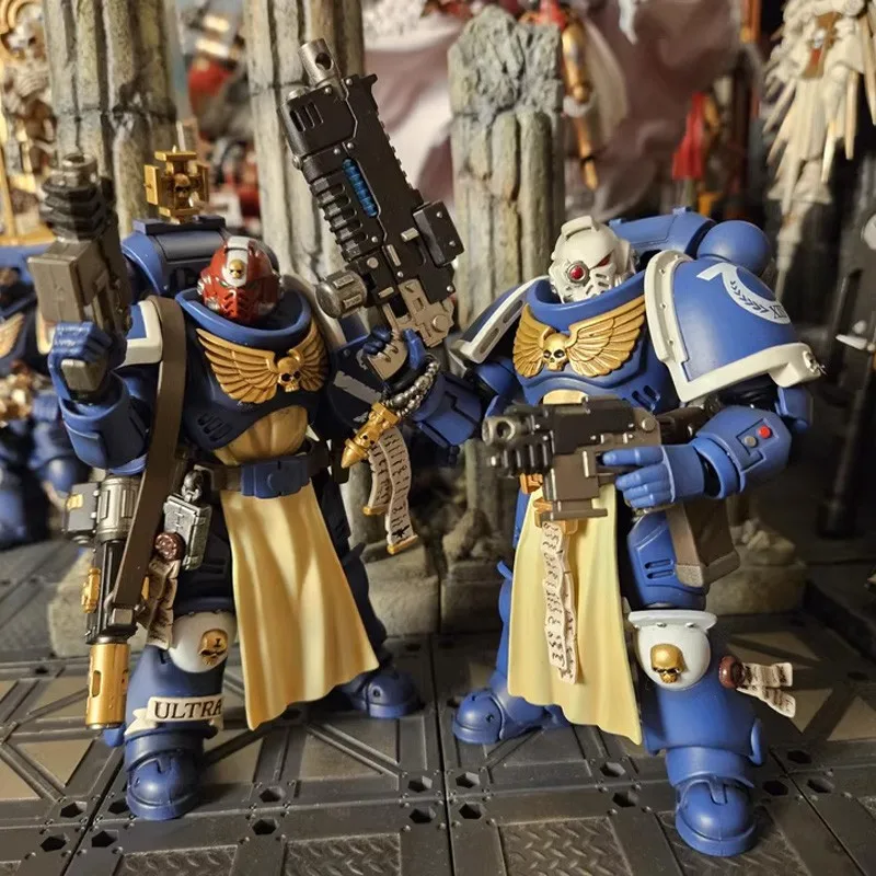 JOYTOY Warhammer 40K Ultramarines Sternguard Veteran Sergeant 1/18 ตัวเลขการกระทําอะนิเมะ 12 ซม.ตุ๊กตา GK คอลเลกชันรุ่นของเล่นของขวัญ