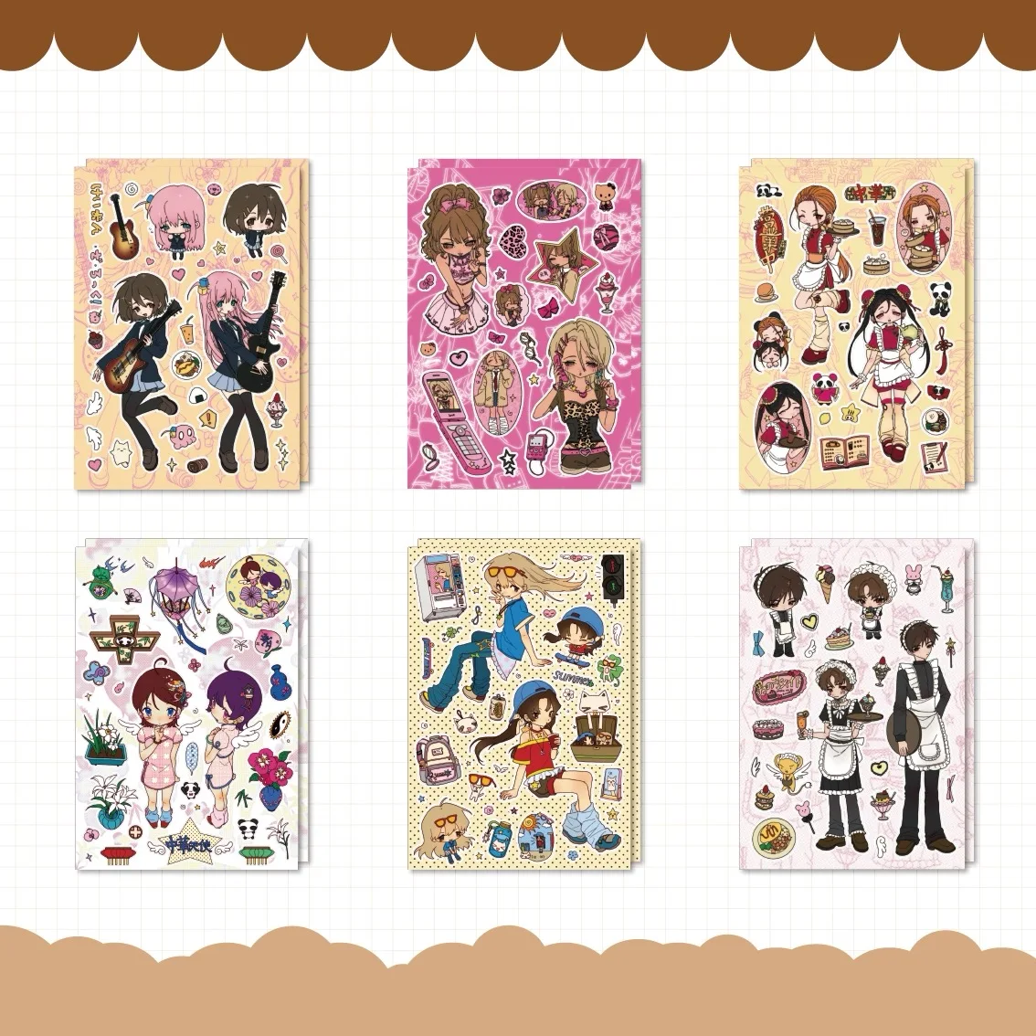 

Мультяшные летние каникулы, крутые милые студенческие декоративные наклейки для девочек