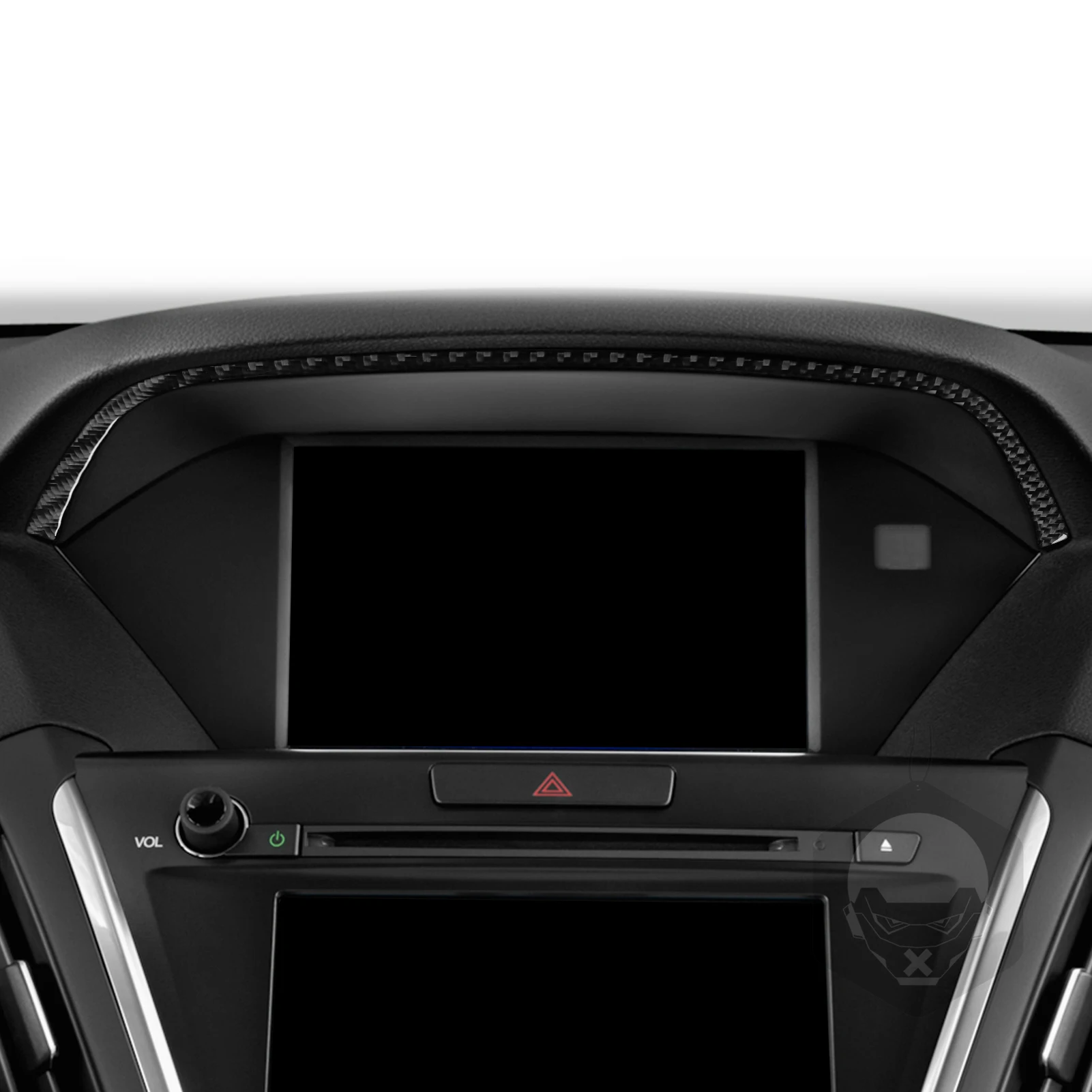 For Acura MDX 2014–2020 Car Dashboard Speedometer Frame Panel Real Soft Carbon Fiber Car Interior Accessories Decorative Sticker