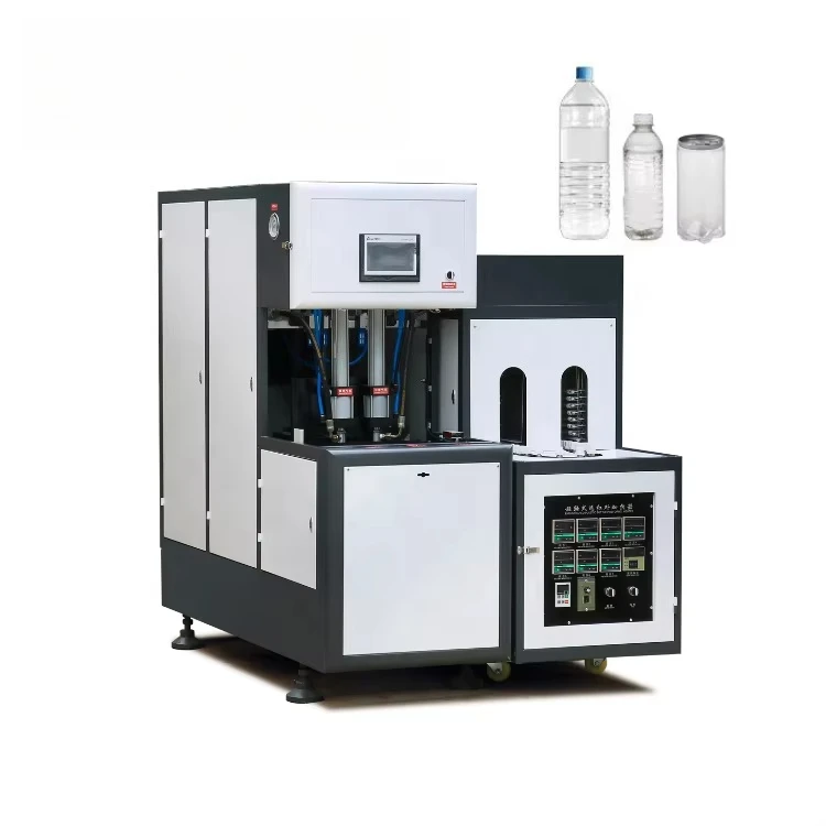 Good Quality 2 Cavity Semi Auto 50-2000ml PET Stretch Blow Molding Machine Beverage Water Bottle Making Equipment Customized