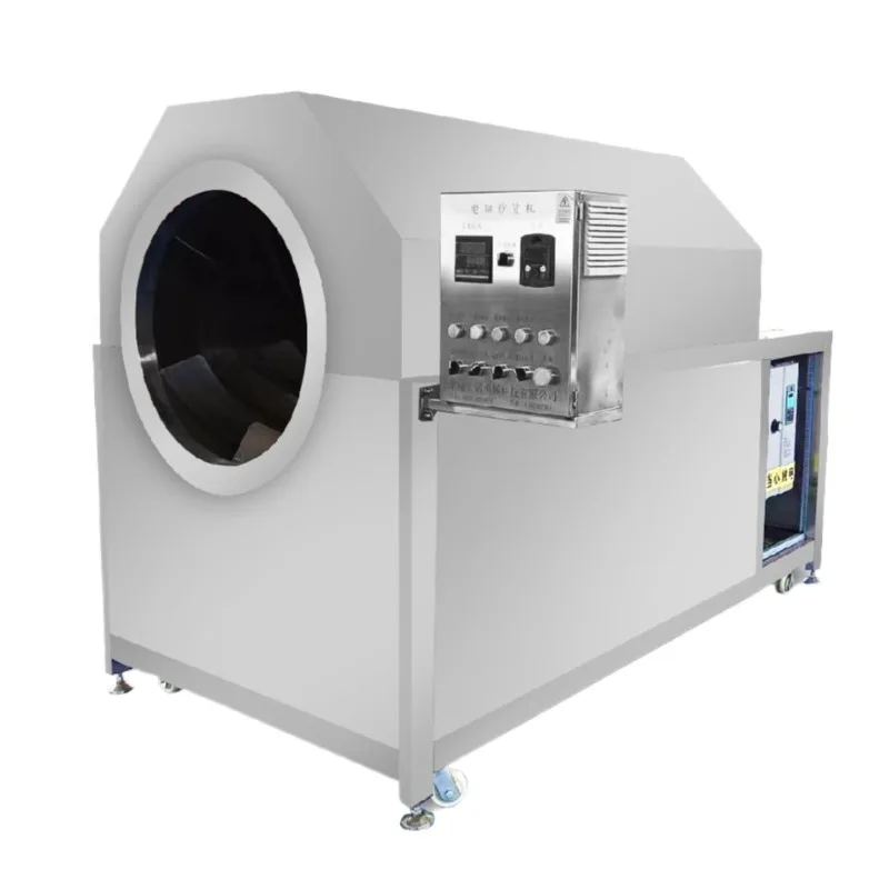 Melon seed barley electromagnetic frying machine salt baking heating drum frying machine y