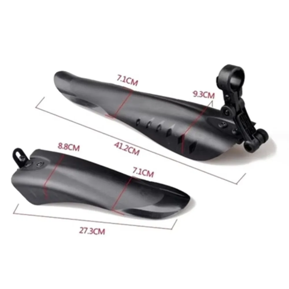 2pcs Bicycle Fender PP Soft Plastic Suitable Bicycles  Rear Shock BIKE Thicken Splash Protection Accessory image 4