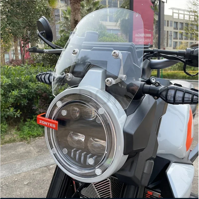 ل ZONTES GK 350 ZT350GK 25 سنتيمتر دراجة نارية الزجاج الأمامي سكوتر الزجاج الأمامي منحرف الرياح ل ZONTES GK350 350GK