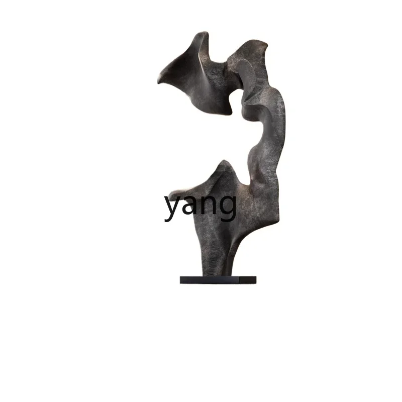 LMM abstract art special-shaped sculpture floor-to-ceiling ornament new Chinese entrance