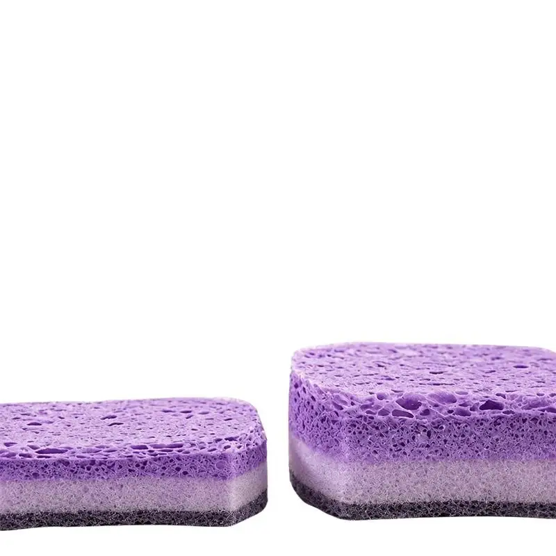 1/3/5/10Pcs 3-layer Kitchen Dishwashing Sponge Multi Purpose Scrub Cleaning Sponge For Home Kitchen