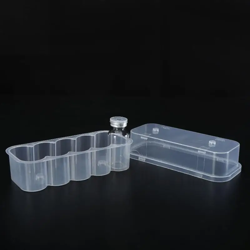 4/10Pcs Stackable Plastic Microtube Storage Box 3ML 2/4/6/24Slot Vial Storage Case Clear Freezer Tube Box Refrigerator Organizer