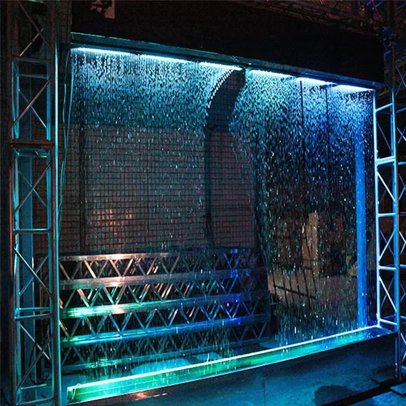 Fenlin Digital Water Curtain Display LED Waterfall for Hotel Lobby Commercial Plaza