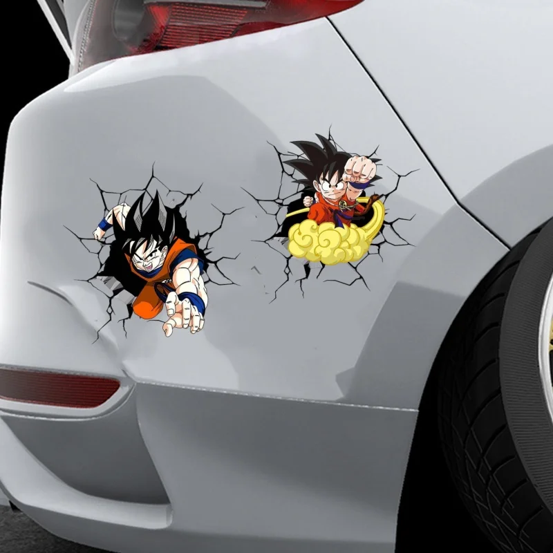 Anime Dragon Ball Z 3D car sticker car rear creative decorative body sticker cartoon decorative anime Decorative stickers - view 3