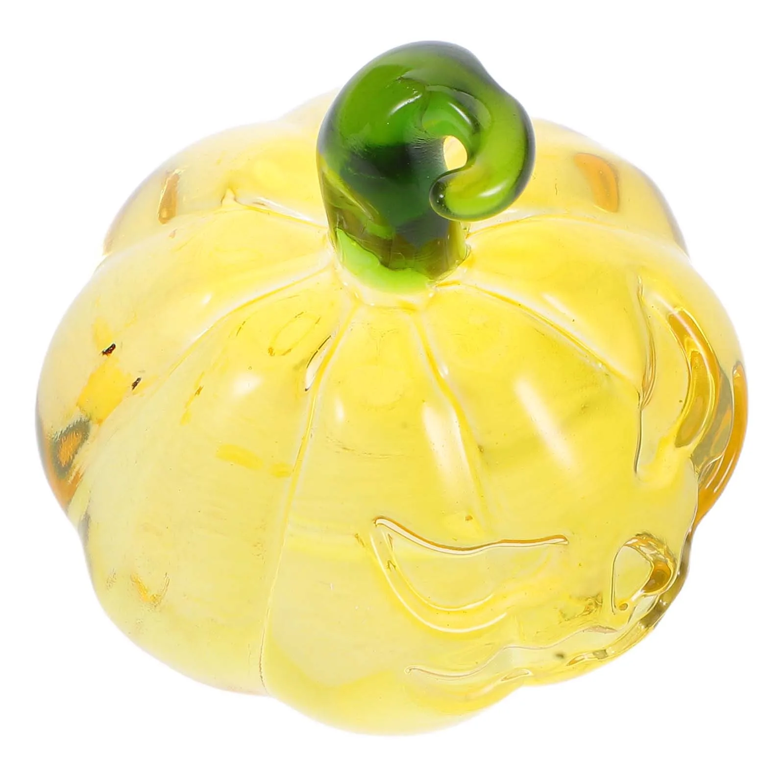 

Tiny Crystal Pumpkin Craft: Sophisticated Autumn Decoration for Harvest Festival Thanksgiving Room Scene Layout Desktop