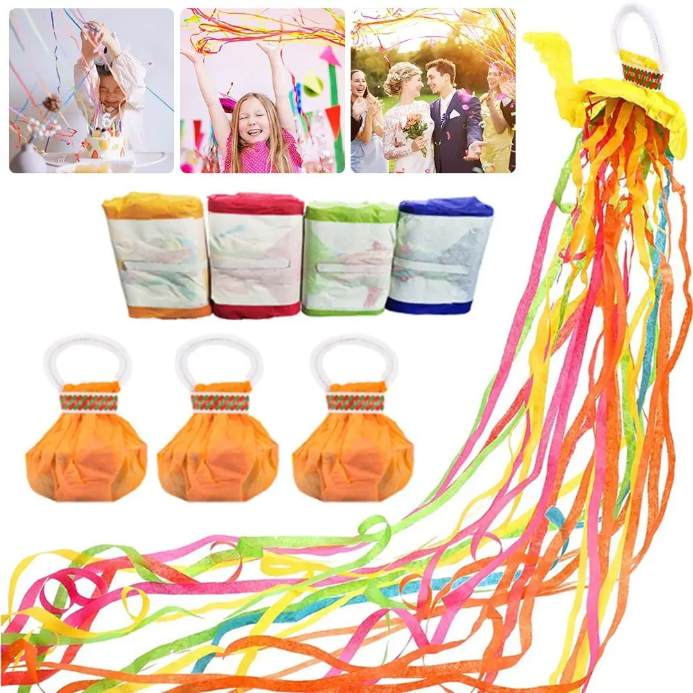 Party Supplies Hand Throw Ribbon Props Popper Accessories Stage Magic Confetti Magic Paper Wedding Celebration Multicolor