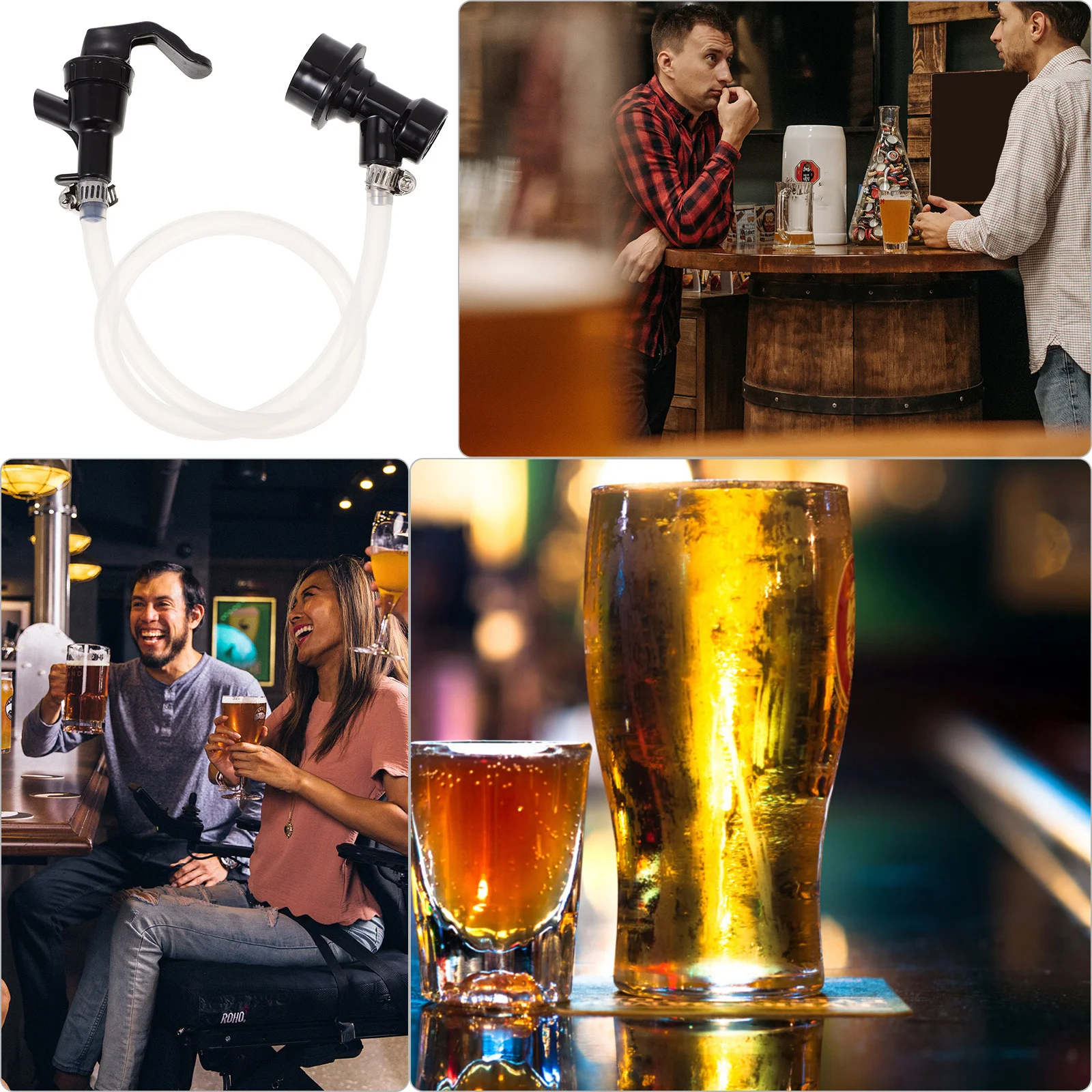 

Beer Kit Ball Lock Kegs Stainless Disconnect Hose Assembly Portable Draft Dispenser For Homebrew Party Wedding Bbq Keg