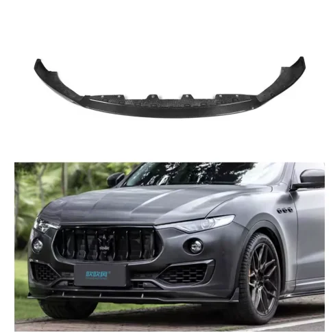

OEM Customized Carbon Fiber Auto Parts Body Kit Upper Front Bumper Lip Diffuser Spoiler Splitter for Maserati Levante New