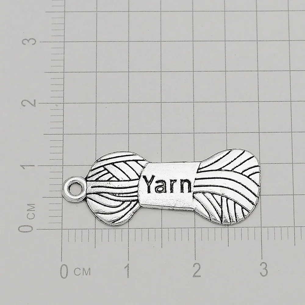 5-50pcs/lots Antique Measure Tape Love Sewing Needle Charms Scissors Yarn Pendants For Diy Needlework Jewelry Making Supplies - view 5