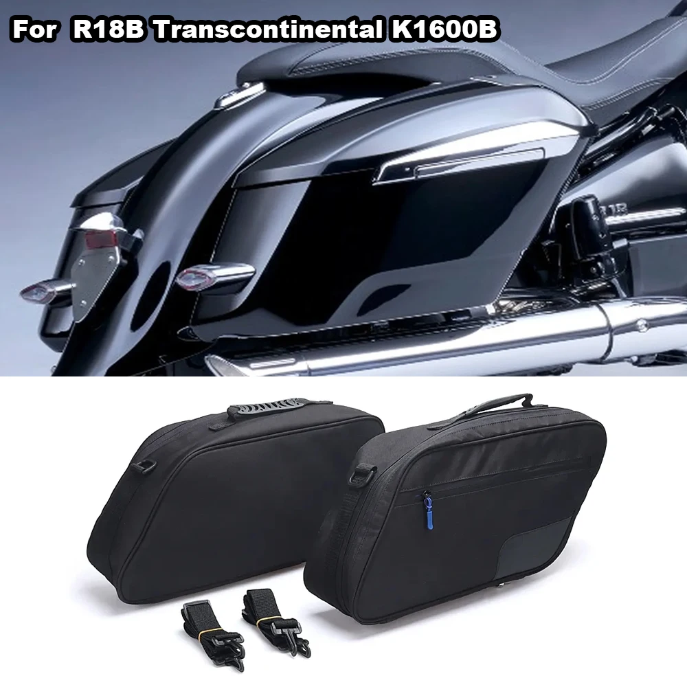 

For BMW R18 B R 18 Transcontinental K1600B K 1600 B Motorcycle Saddlebag side luggage box inner bag black