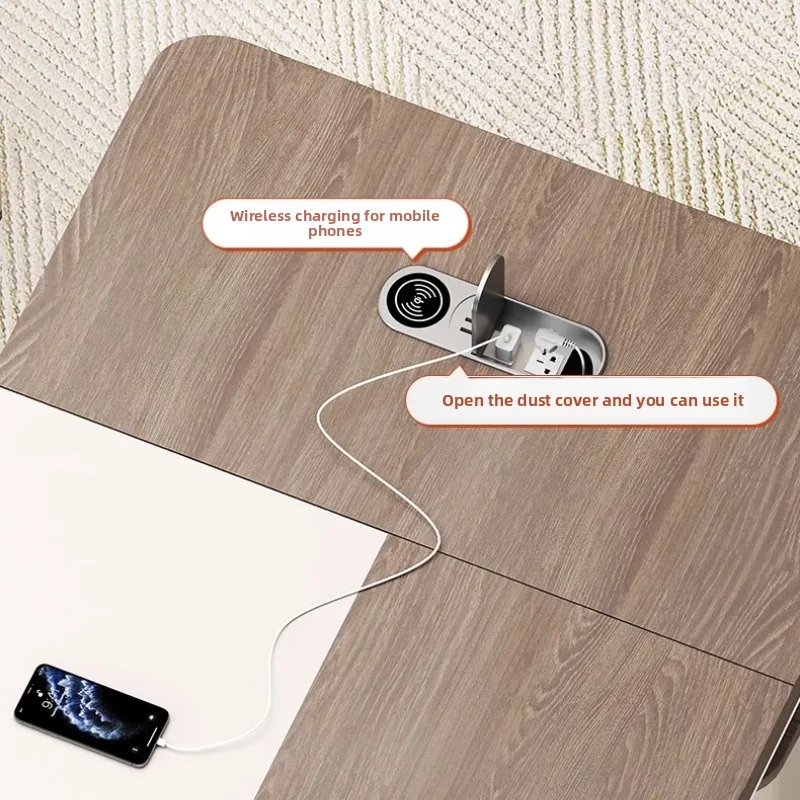 طاولة مكتب حديثة وبسيطة، مكتب كمبيوتر فاخر كبير للمدير الكبير، أثاث داخلي شمالي ميسا بارا إسكريكتوري #4