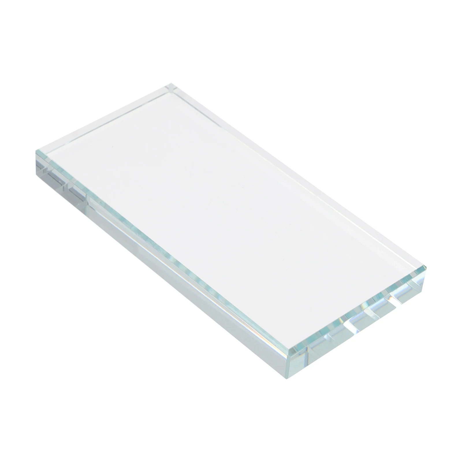 

1Pc Crystal Clear Grafting Eyelash Glass Pad Smooth Edges Reusable Eyelash Extension Glue Tray Professional Salon Tool