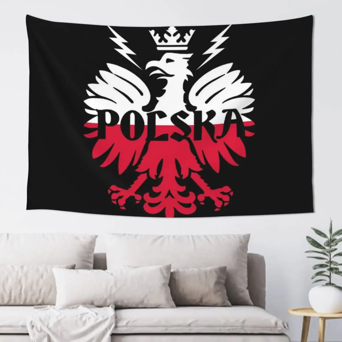 

Polish Flag - Polska - Poland Tapestry Wall Mural Wallpaper Bedroom Tapestry